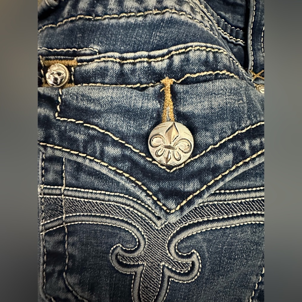 Rock Revival Jen Dark Indigo Skinny Jeans - Picture 11 of 16